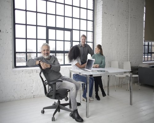 Lisecol team working in a bright modern office